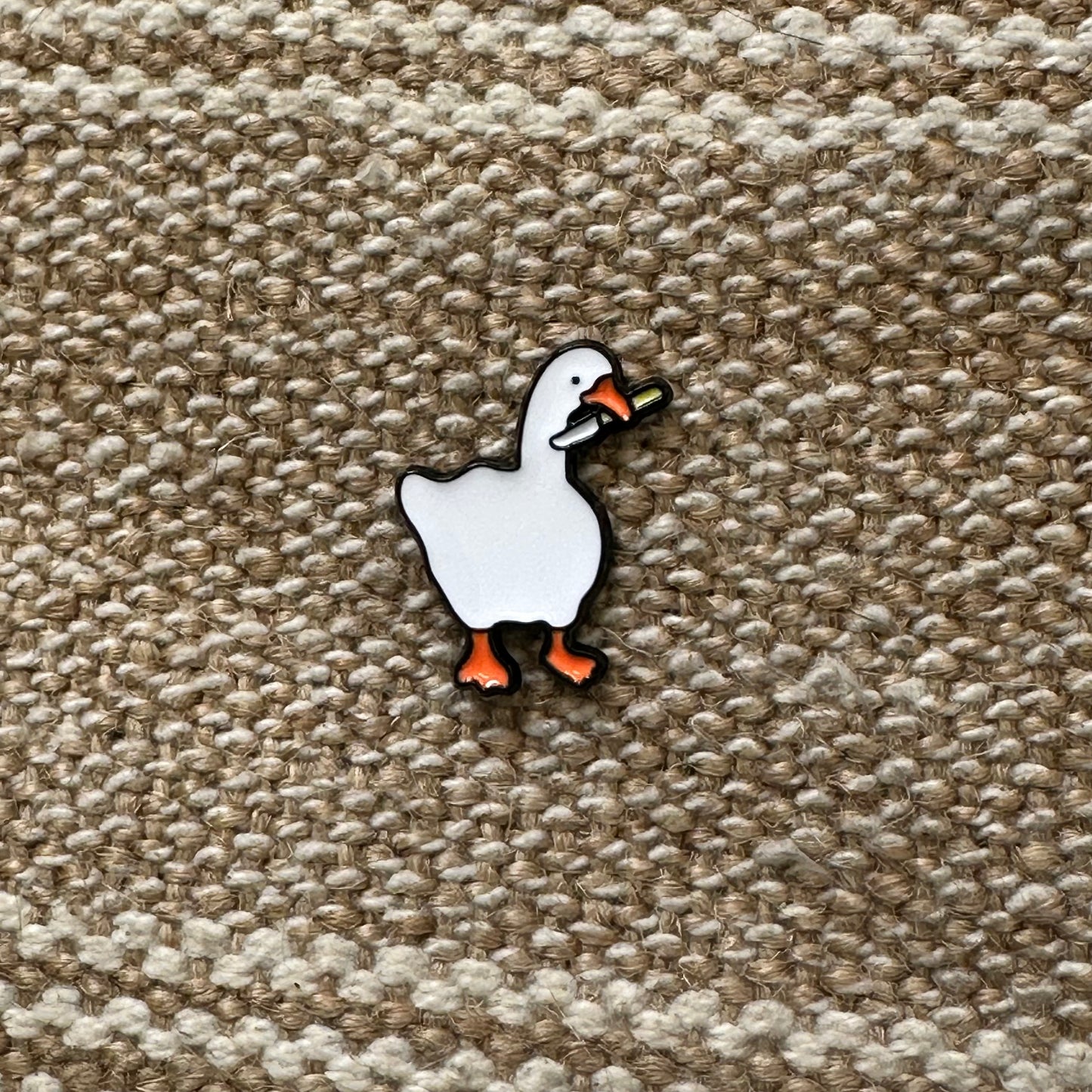Goose with Knife!